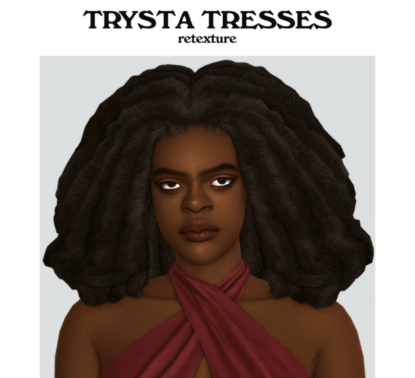 Maxis Match TRYSTA TRESSES RETEXTURE by simsfinds - The Sims 4 Custom Content
