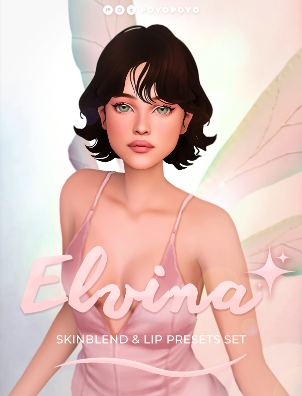 Maxis Match ELVINA SKINBLEND LIP PRESETS SET by simsfinds - The Sims 4 Custom Content