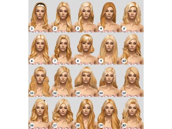 Maxis Match candycottonchu Natural hair recolor dump ft Sofia Lopez (NBHT) - The Sims 4 Custom Content