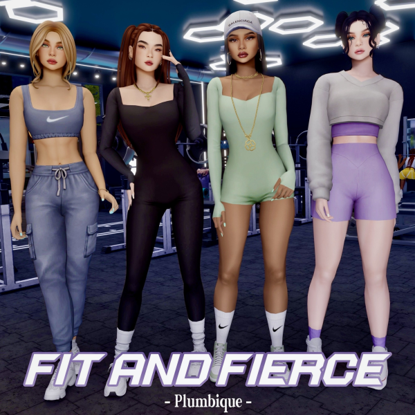 Maxis Match Fit and Fierce by Plumbique - The Sims 4 Custom Content