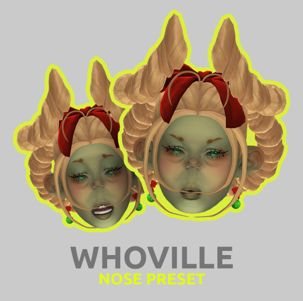 Maxis Match Whoville Nose Preset by simsfinds - The Sims 4 Custom Content