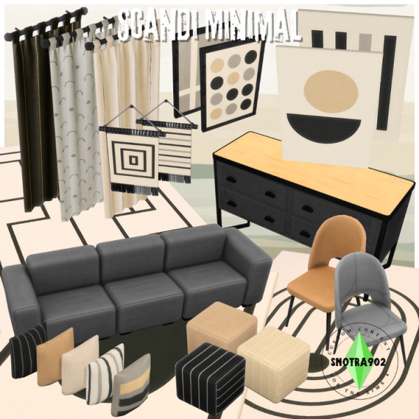 Maxis Match Scandi Minimal by simsfinds - The Sims 4 Custom Content