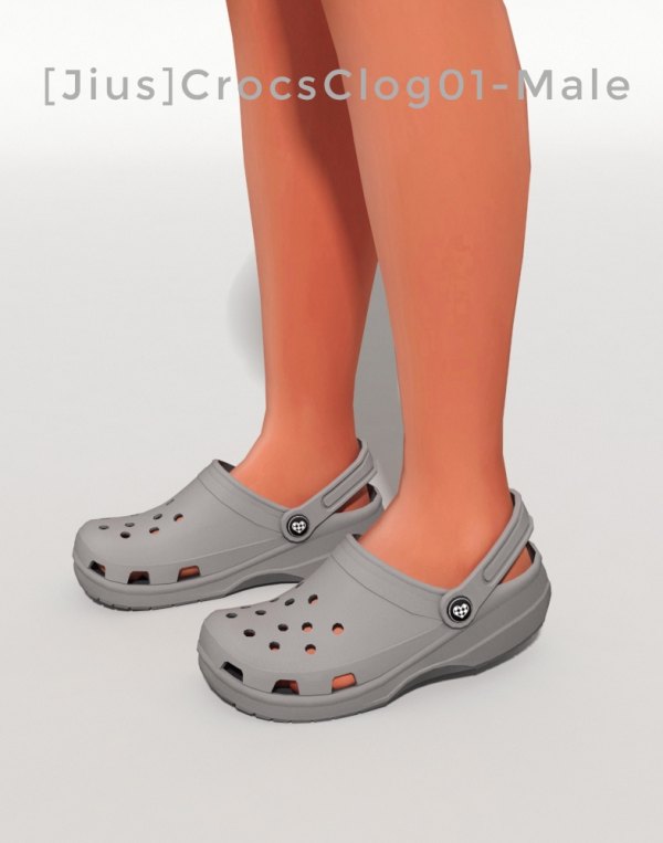 Alpha Crocs Clog 01 Male sims by simsfinds - The Sims 4 Custom Content