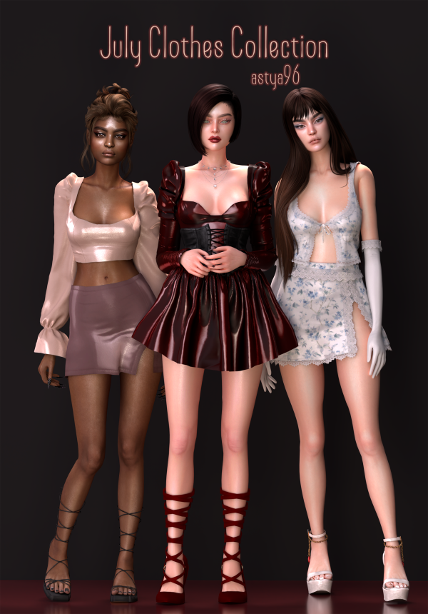 Alpha July Clothes Collection 2022 by simsfinds - The Sims 4 Custom Content