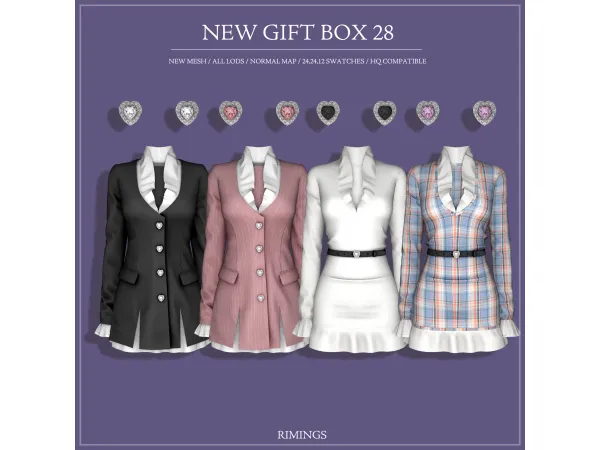 Alpha [RIMINGS] NEW GIFT BOX 28 - The Sims 4 Custom Content