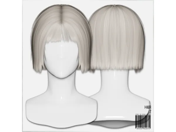 Alpha MIRO Hair 2 by mirosims2020 - The Sims 4 Custom Content