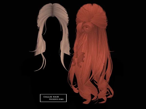 Alpha Callie Hair - The Sims 4 Custom Content