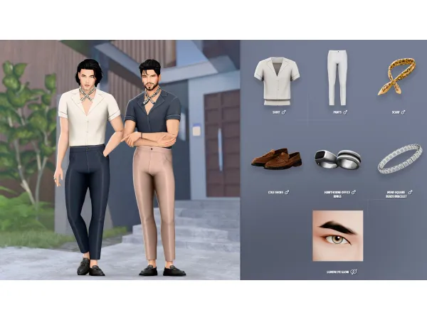 Maxis Match MATEO SET by modcollective - The Sims 4 Custom Content