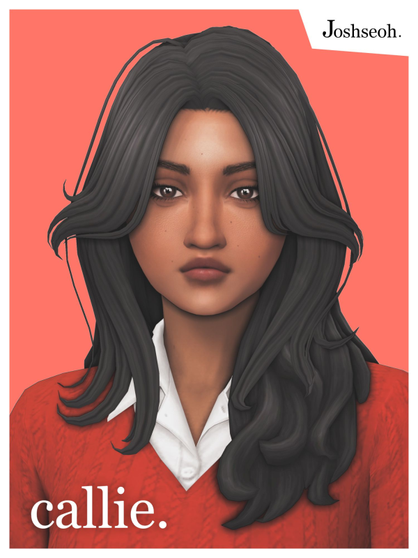 Maxis Match Callie Hair V2 by simsfinds - The Sims 4 Custom Content