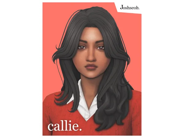 Maxis Match Callie Hair V2 by jo_se_oh - The Sims 4 Custom Content