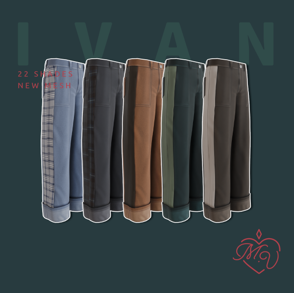 Maxis Match Ivan Pants by simsfinds - The Sims 4 Custom Content