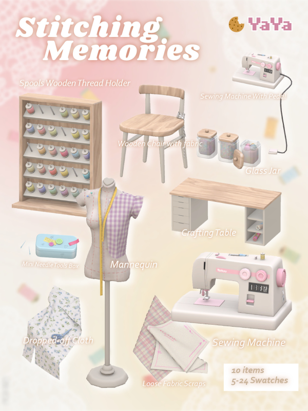 Maxis Match Stitching Memories by simsfinds - The Sims 4 Custom Content