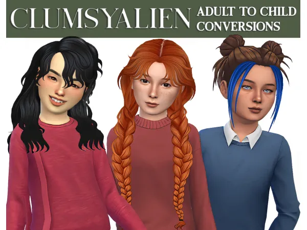 Maxis Match Clumsyalien Conversions by sleepyz - The Sims 4 Custom Content