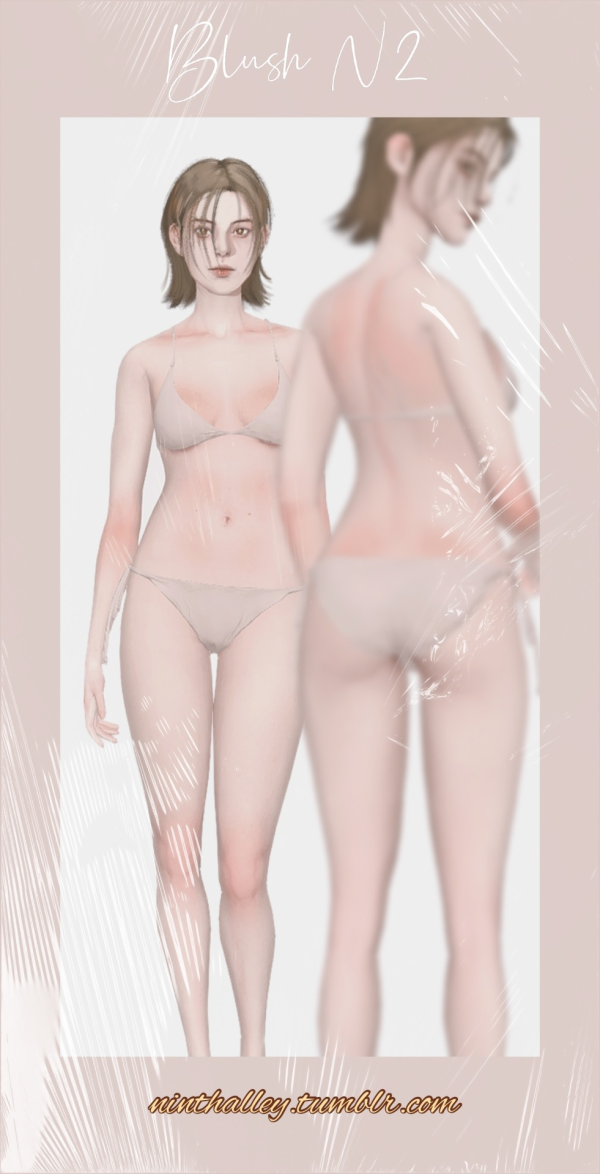 Mix [ninthalley] Body Blush N2 by simsfinds - The Sims 4 Custom Content