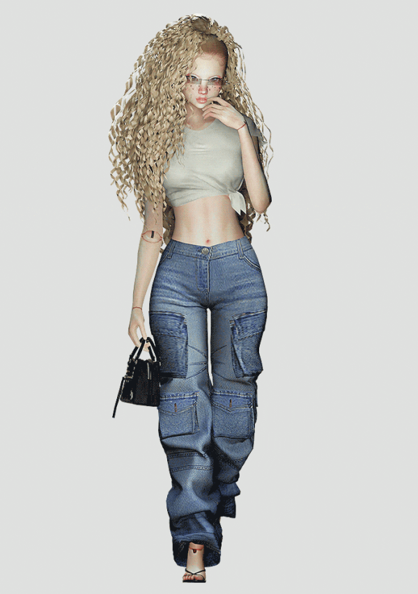 Alpha ICONIC Vadia Grunge Set 001 by simsfinds - The Sims 4 Custom Content