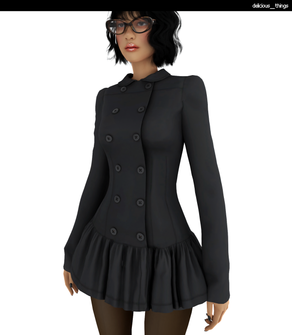 Alpha peachy den romy dress by simsfinds - The Sims 4 Custom Content