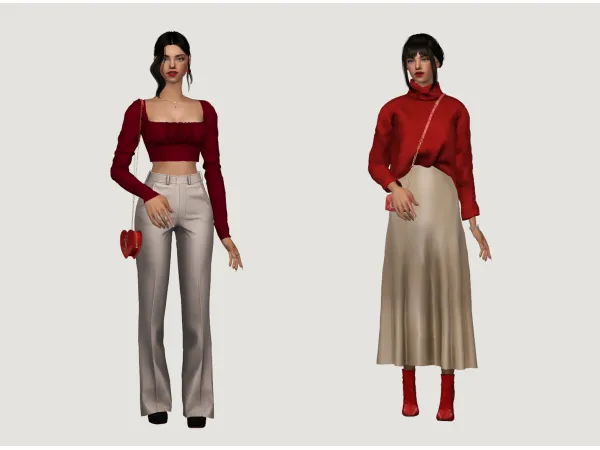 Valentines day lookbook with Maya by simsfinds - The Sims 2 Custom Content