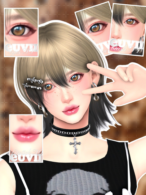 Maxis Match [euvii] Crema makeup pack by simsfinds - The Sims 4 Custom Content