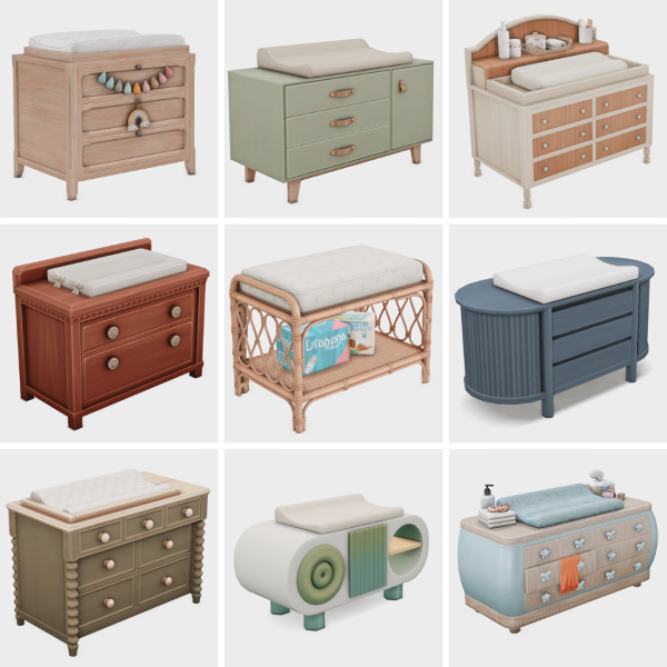 Maxis Match my favorite changing tables sims 4 finds by simsfinds - The Sims 4 Custom Content
