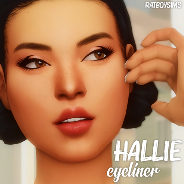 Maxis Match hallie eyeliner by simsfinds - The Sims 4 Custom Content