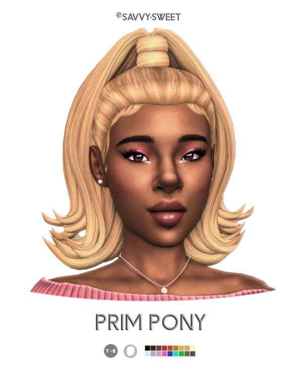 Maxis Match Prim Pony by simsfinds - The Sims 4 Custom Content