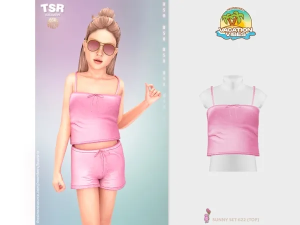 Mix ChildF SUNNY SET 622 (TOP) BD1582 by busratr - The Sims 4 Custom Content
