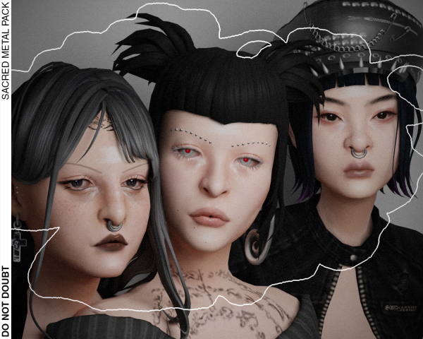 Mix Sacred Metal Pack by simsfinds - The Sims 4 Custom Content