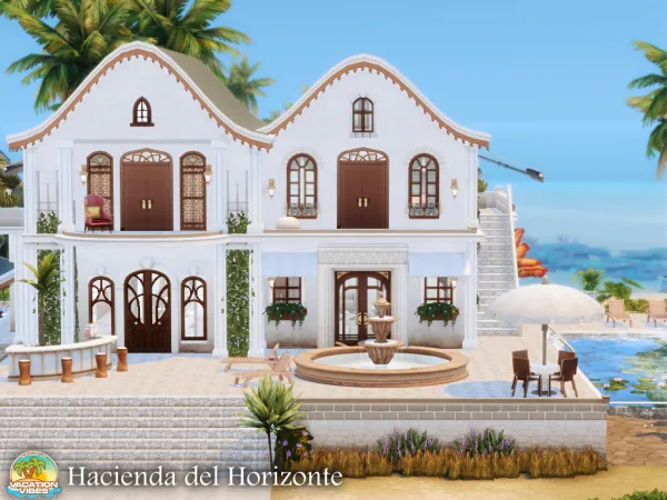 Maxis Match Hacienda del Horizonte l noCC by simzmora - The Sims 4 Custom Content