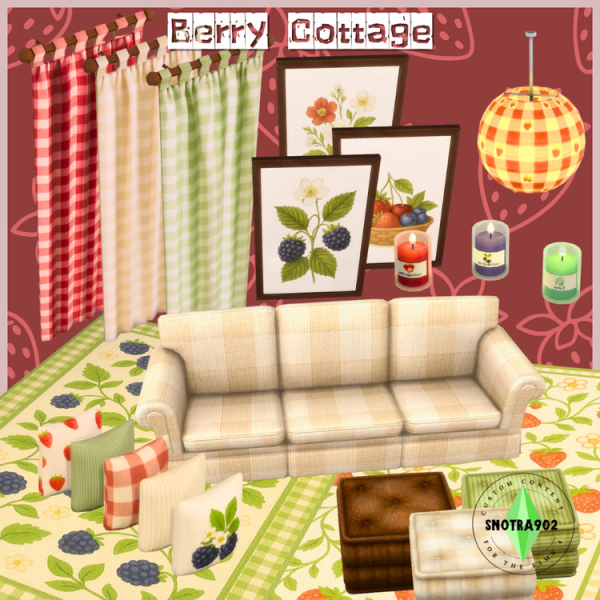 Maxis Match Berry Cottage by simsfinds - The Sims 4 Custom Content