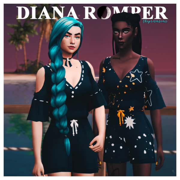 Maxis Match theprismsims diana romper by simsfinds - The Sims 4 Custom Content