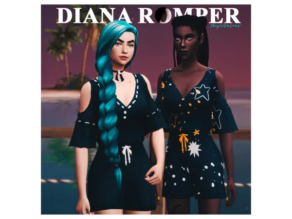 theprismsims diana romper