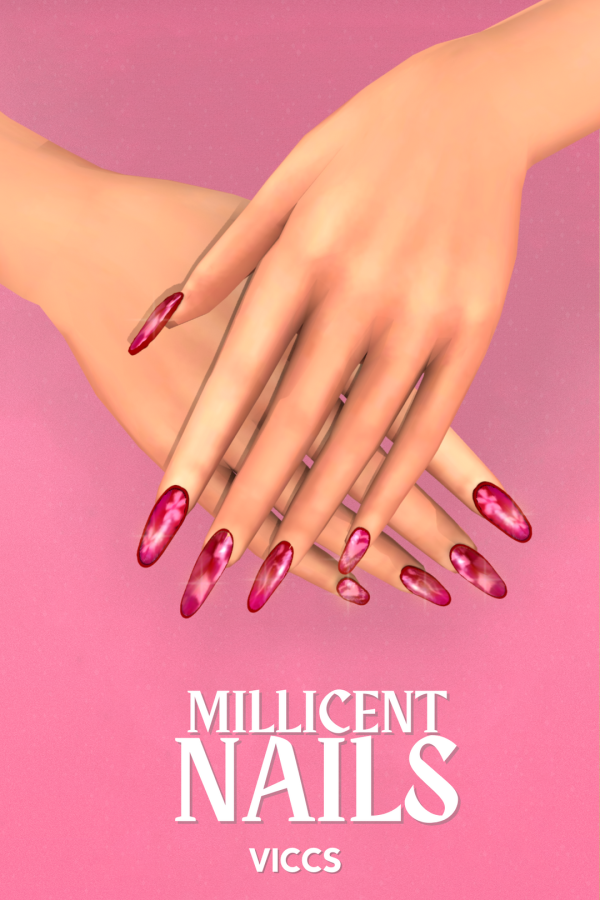 Mix VICCS_MILICENT NAILS (TEEN ELDER) by viccs - The Sims 4 Custom Content