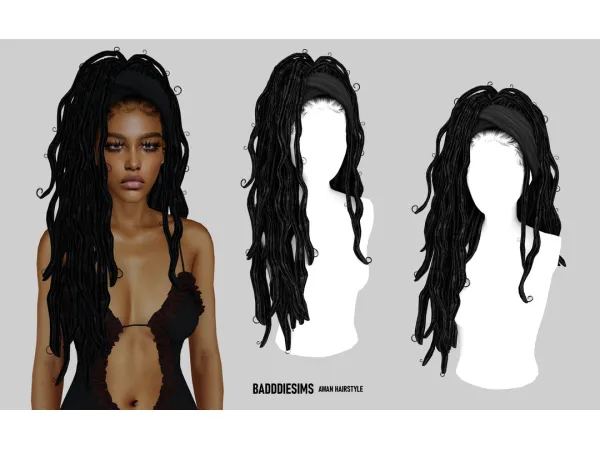 AWAN HAIRSTYLE by BadddieSims