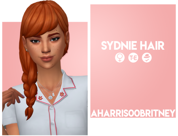 Maxis Match Sydnie Braids by simsfinds - The Sims 4 Custom Content