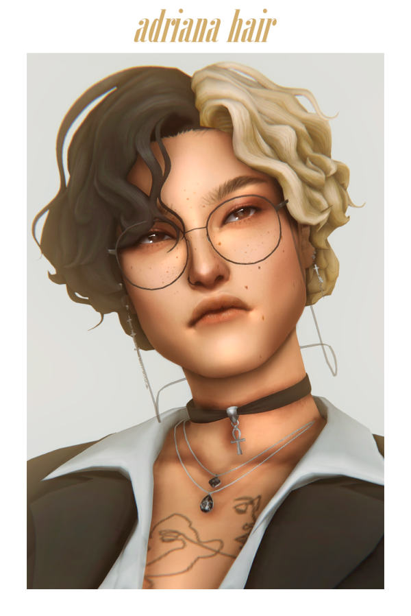 Maxis Match adriana hair by simsfinds - The Sims 4 Custom Content