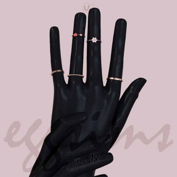 Alpha ring 18 by simsfinds - The Sims 4 Custom Content