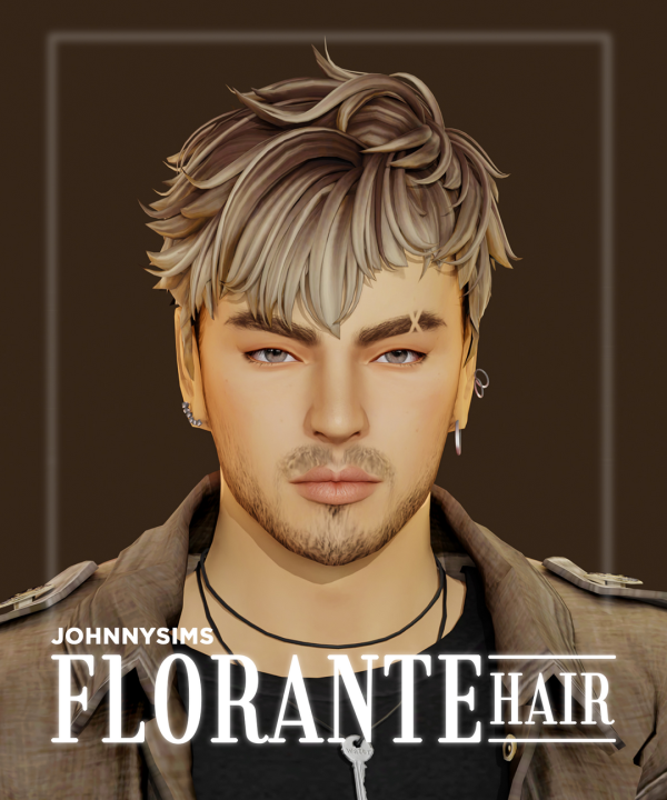 Maxis Match Florante Hair by simsfinds - The Sims 4 Custom Content
