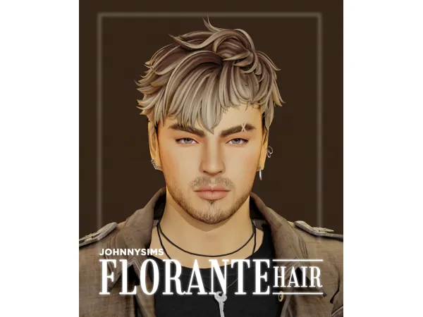Maxis Match Florante Hair by johnnysims - The Sims 4 Custom Content