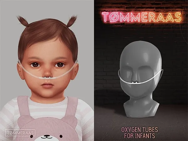 Mix TØMMERAAS Oxygen Tubes for Infants (134) by tommeraas - The Sims 4 Custom Content