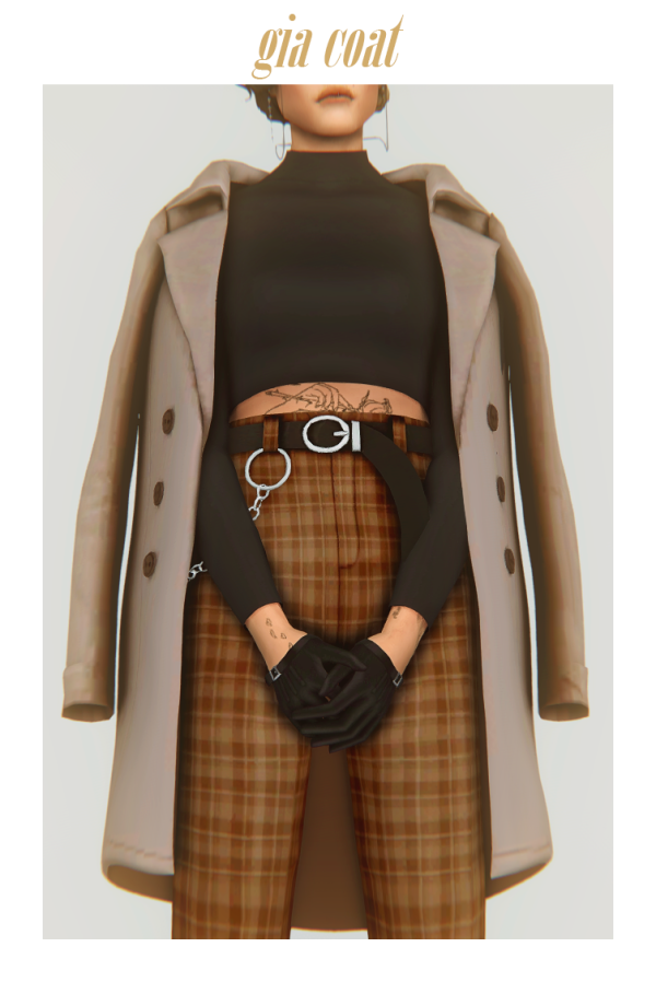 Maxis Match bonus gia coat accessory by simsfinds - The Sims 4 Custom Content