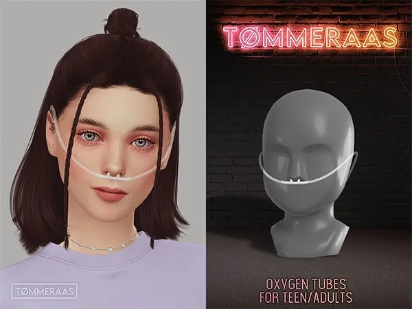 Mix Tu00d8MMERAAS Oxygen Tubes for TeenAdult (137) - The Sims 4 Custom Content