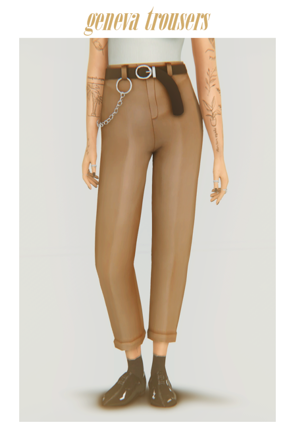 Maxis Match geneva trousers by simsfinds - The Sims 4 Custom Content