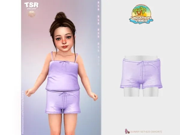 Mix ToddlerF SUNNY SET 623 (SHORT) BD1585 by busratr - The Sims 4 Custom Content