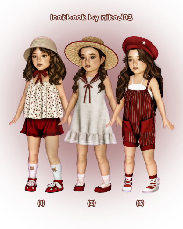 Mix hot summer lookbook by nikod03 - The Sims 4 Custom Content