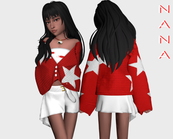 Maxis Match NANA7 Skirted shorts by 7nana - The Sims 4 Custom Content