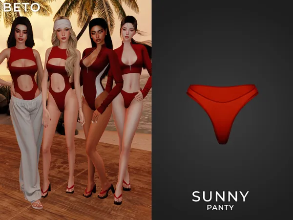 Alpha Sunny (Panty) by Beto_ae0 - The Sims 4 Custom Content