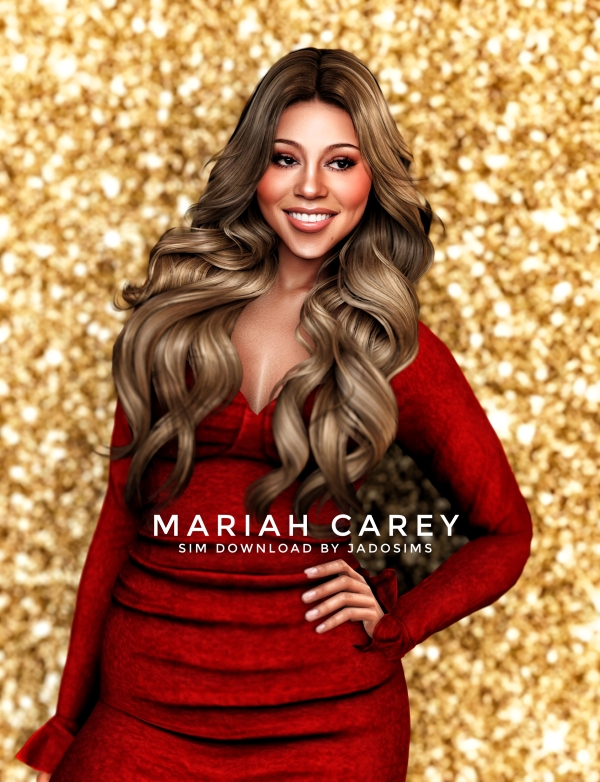 Alpha Mariah Carey (Sim Download) by shopwithflynnn - The Sims 4 Custom Content