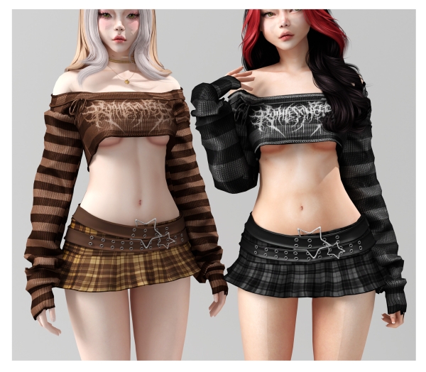Mix Gotic doll Mini Set by babyetears - The Sims 4 Custom Content