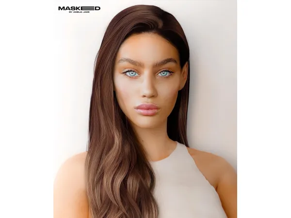 Alpha AUDREYANA FACE MASK SIM by aetherialgrace - The Sims 4 Custom Content