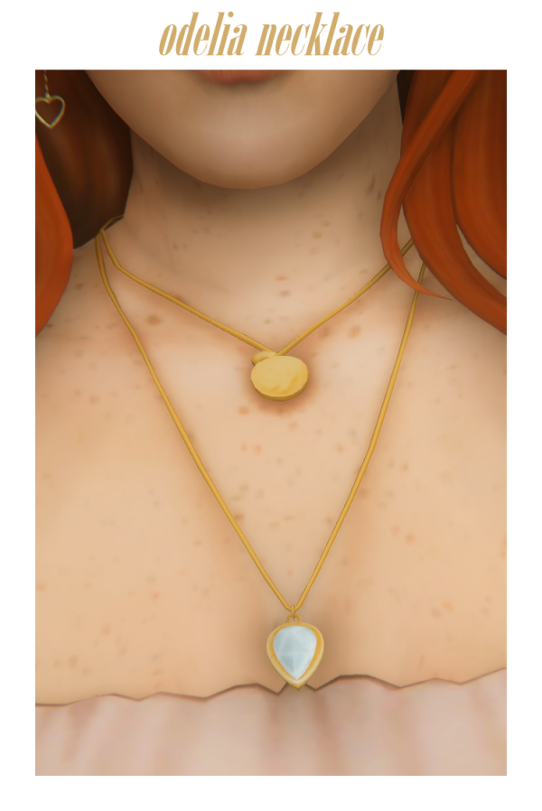 Maxis Match odelia necklace by simsfinds - The Sims 4 Custom Content